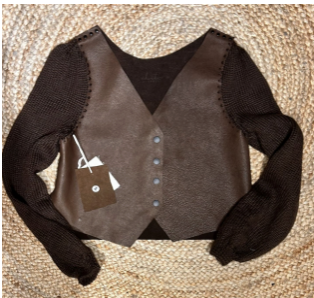 CHAQUETA POSITANO CUERO Y LANA - Chita
