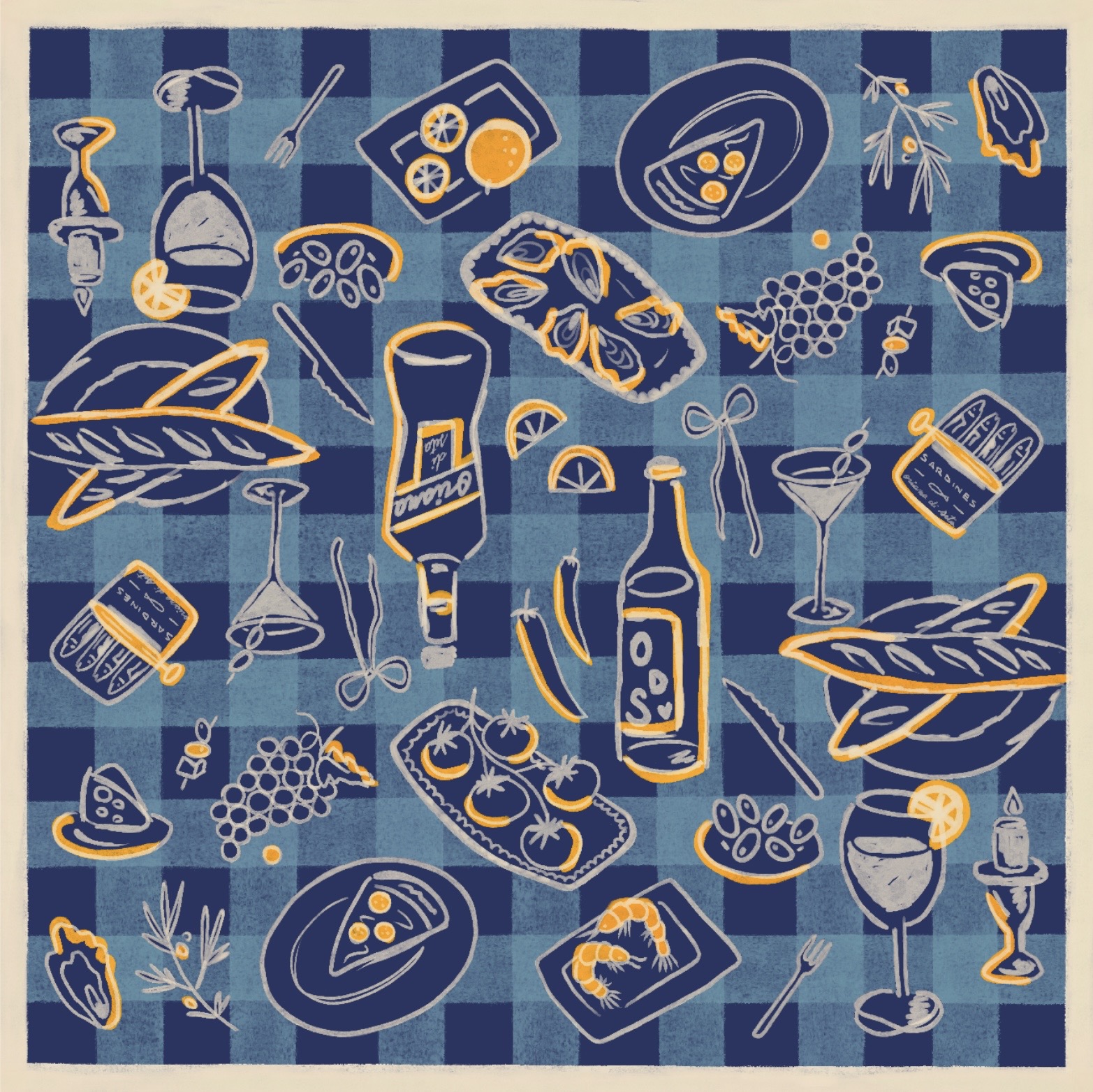 Convivo azul - Oriana Di Seta